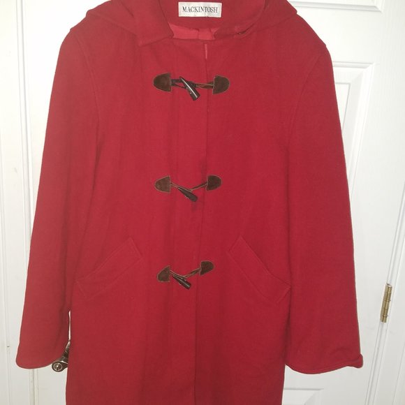 Mackintosh Jackets & Blazers - MACKINTOSH WOOL RED COLOR LONG OVERCOAT
